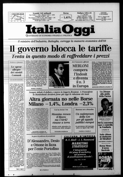 Italia oggi : quotidiano di economia finanza e politica